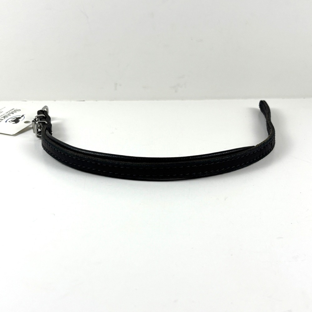 New SmartPak Leather Flash Attachment Horse Tack OS Black Padded Silver Hardware